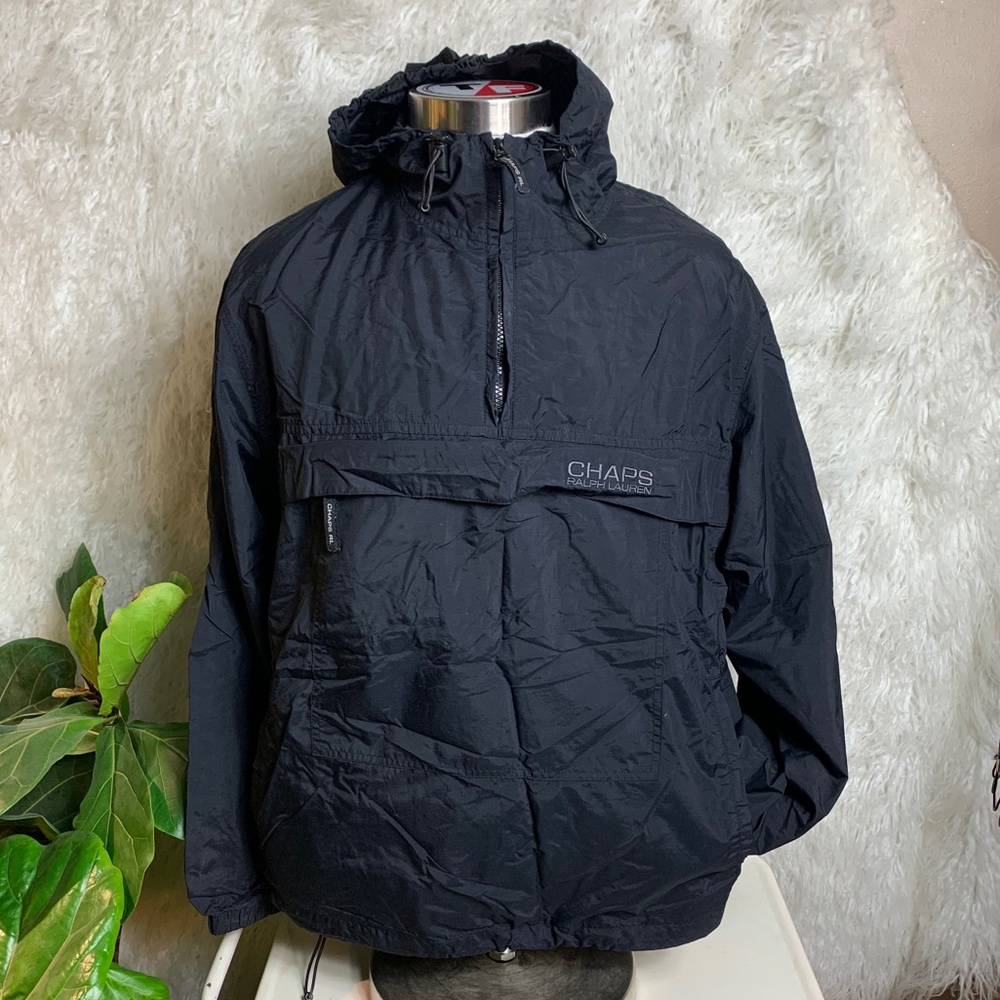 Ralph Lauren Chap Nylon pull over zip up hoodie